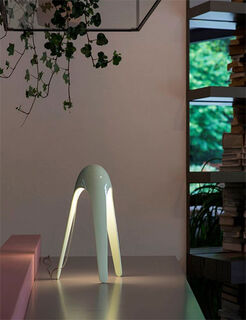 LED table lamp "Cyborg", mint version - Design Karim Rashid by Martinelli Luce