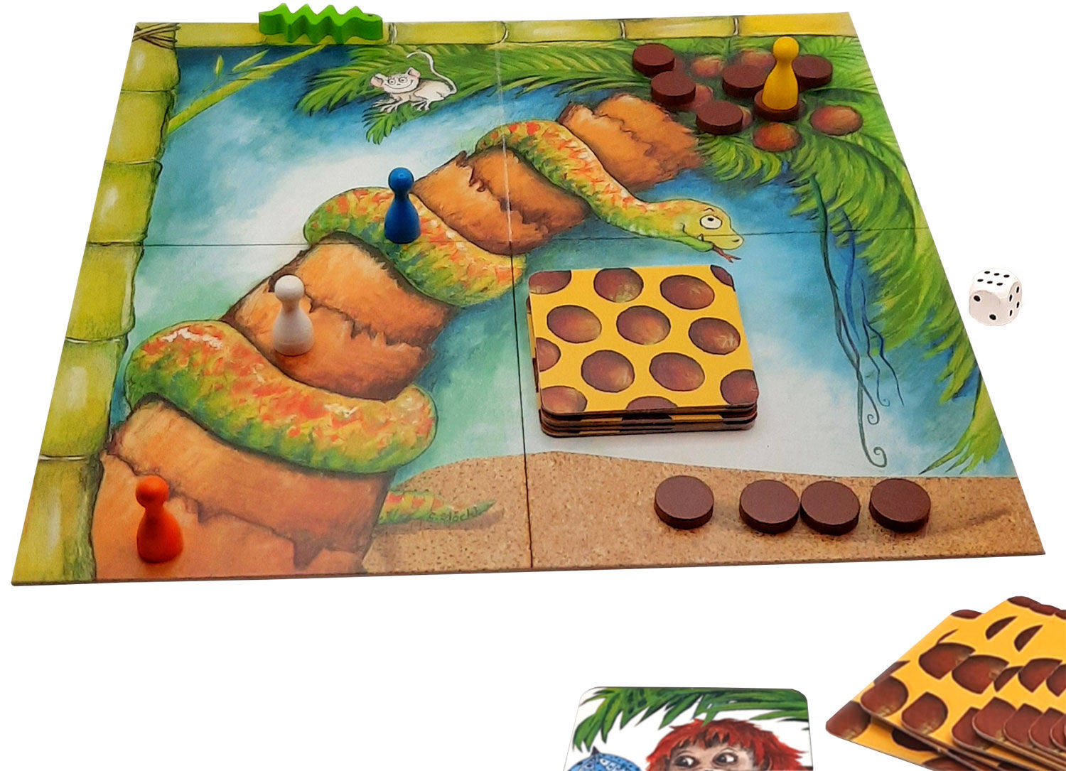 Card/board game "Affenkuss & Kokosnuss" (for children aged 4 years and up) by Logofrosch