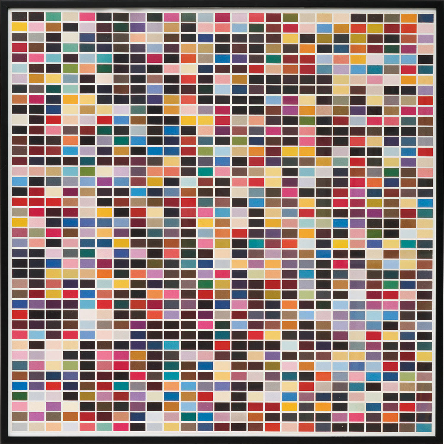Bild "1025 färger" (1974), inramad von Gerhard Richter