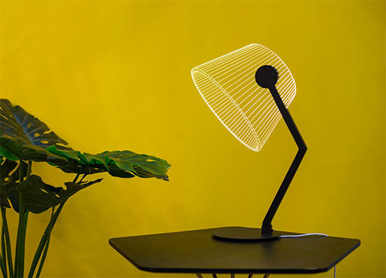 LED table lamp "ZIGGi Black" by Studio Cheha