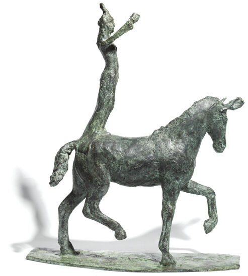 Skulptur "Little Trick Rider" (2019), brons von Thomas Jastram