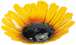 Glasschale "Sonnenblume" (groß, Ø ca. 30 cm) von Mats Jonasson