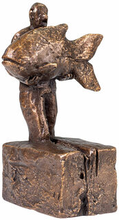 Skulptur "Hoffnungsträger" (2022), Version Bronze braun