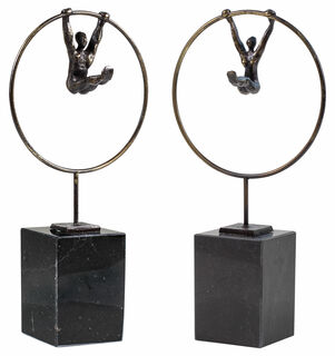 Uppsättning av 2 skulpturer "Balance"