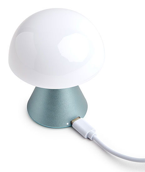 Kabellose LED-Dekoleuchte "Mina" (Version Metallic Hellblau), dimmbar von Lexon