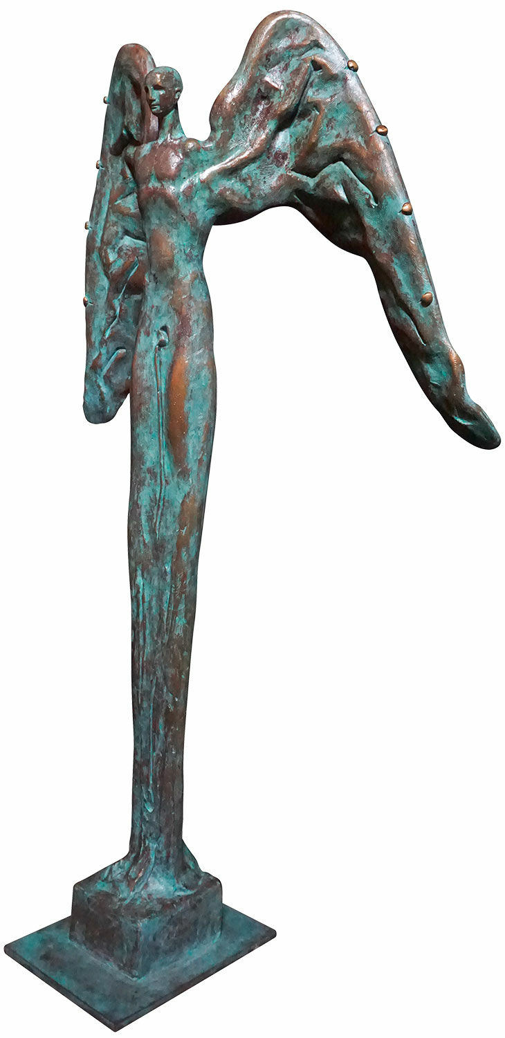 Skulptur "Ängel", brons von Manfred Reinhart