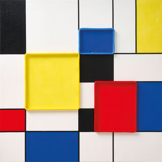 Objet mural LED "Mondrian Composition"