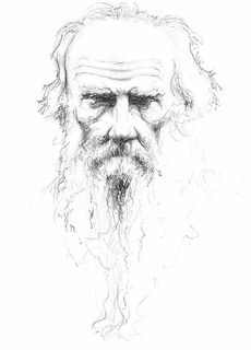 Bild "Lew Nikolajewitsch Tolstoi" (2010), utan ram von Andreas Noßmann