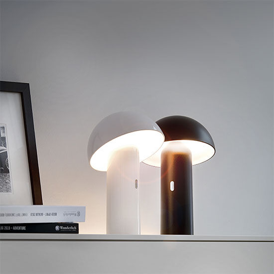 Wireless LED table lamp "Svamp White", dimmable by Sompex