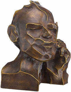 Skulptur "The Thinker", version i brons von Margot Stöckl