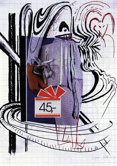 Bild "Lila gåvor" (2002) von Sigmar Polke
