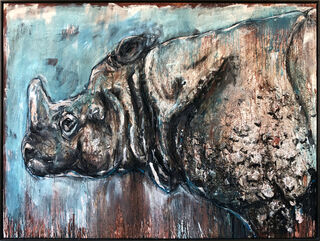 Beeld "Rhino 7" (2024) (Uniek stuk)
