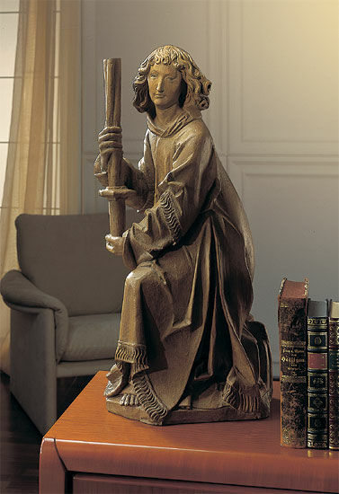 Skulptur "Wartburg Angel", gjuten träfinish von Tilman Riemenschneider