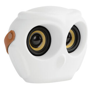 Bärbar Bluetooth-högtalare "aOWL", vit version von KREAFUNK