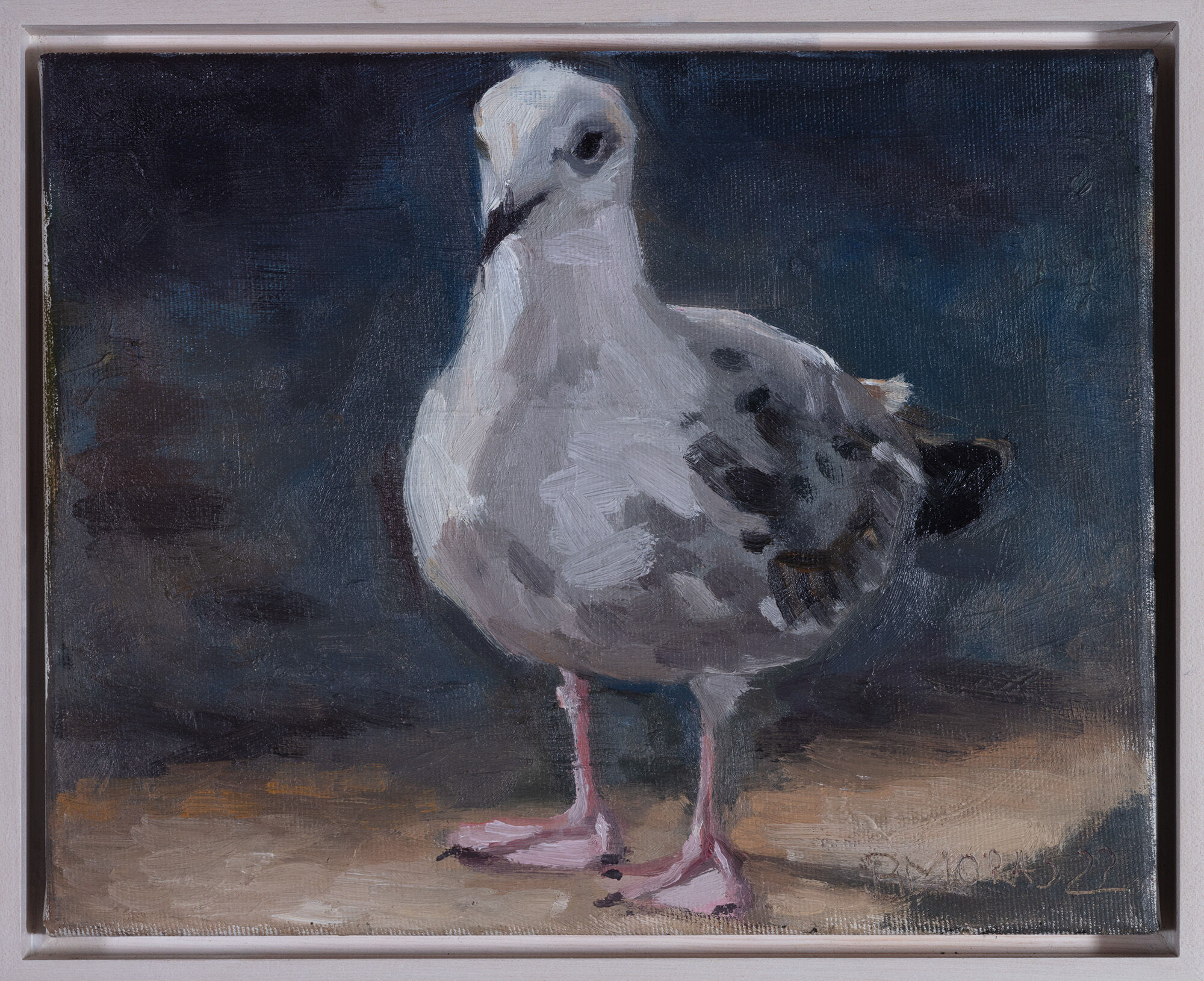 Tableau "Petite mouette" (2023) (Pièce unique) von Bettina Moras