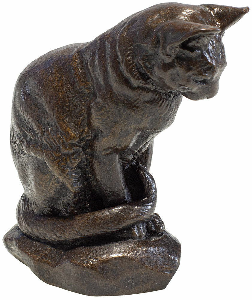 Skulptur "Katt", gjuten version von Antoine-Louis Barye