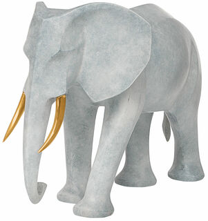 Skulptur "Elefant", brons grå version von SIME