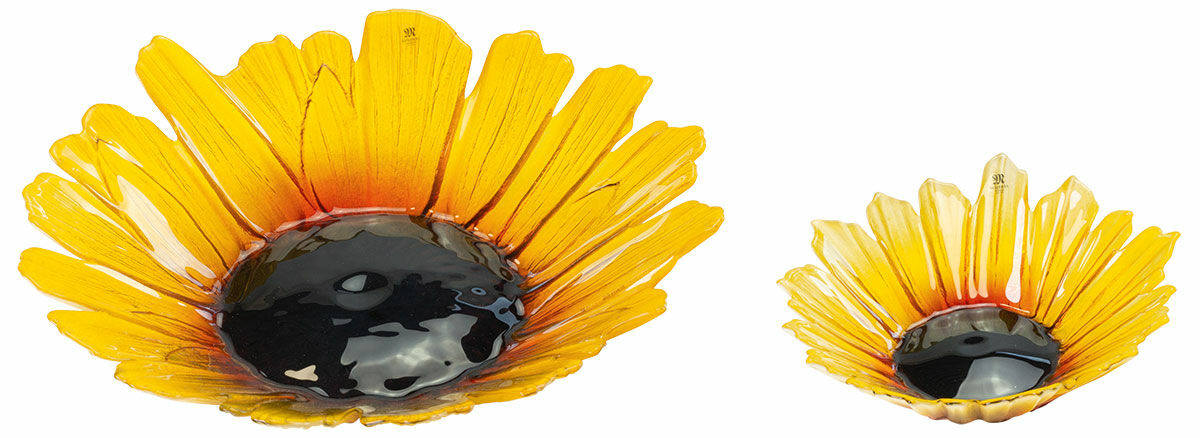 2 Glasschalen "Sonnenblume" im Set von Mats Jonasson