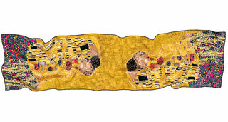 Silkeshalsduk "Kyssen" von Gustav Klimt