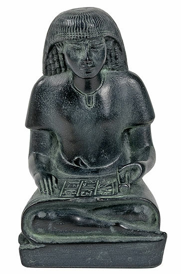Skulptur "Den kunglige skrivaren Nebmertuf", gjuten