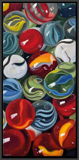 Bild "Marbles II | Murmeln" (2023) (Original / Unikat), gerahmt