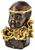 Skulptur "Pojke med gyllene pannband", brons delvis guldpläterad