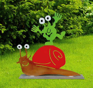 Trädgårdsskulptur "Racing Snail"