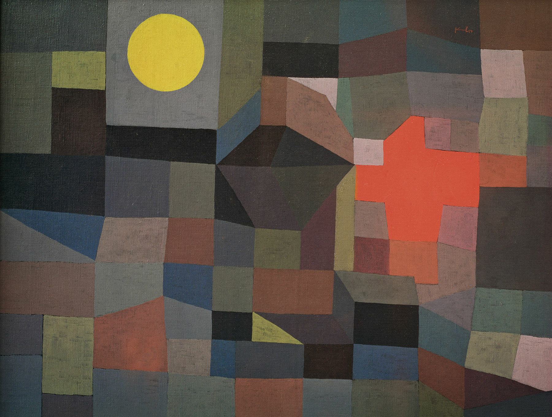 Bild "Eld vid fullmåne" (1933) von Paul Klee