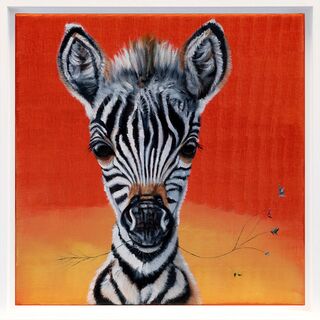 Bild "Serie Tierporträt | Zebra" (2024) (Unikat)