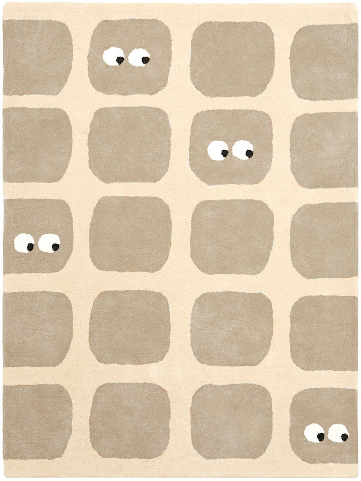 Tapis "Hibou beige" (120 x 170 cm) von Bleuu-Studio