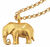 Halsband "Lucky Elephant", guldpläterad version