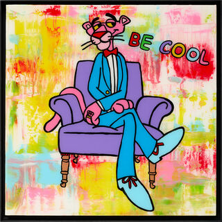 Picture "Be Cool" (2024) (Original / Unique piece), framed