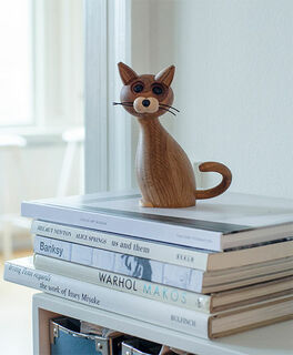 Houten figuur "Lucky de kat" - Ontwerp Chresten Sommer von Spring Copenhagen