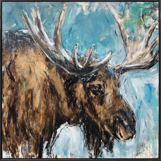 Bild "Moose_2" (2024) (Unikt verk)