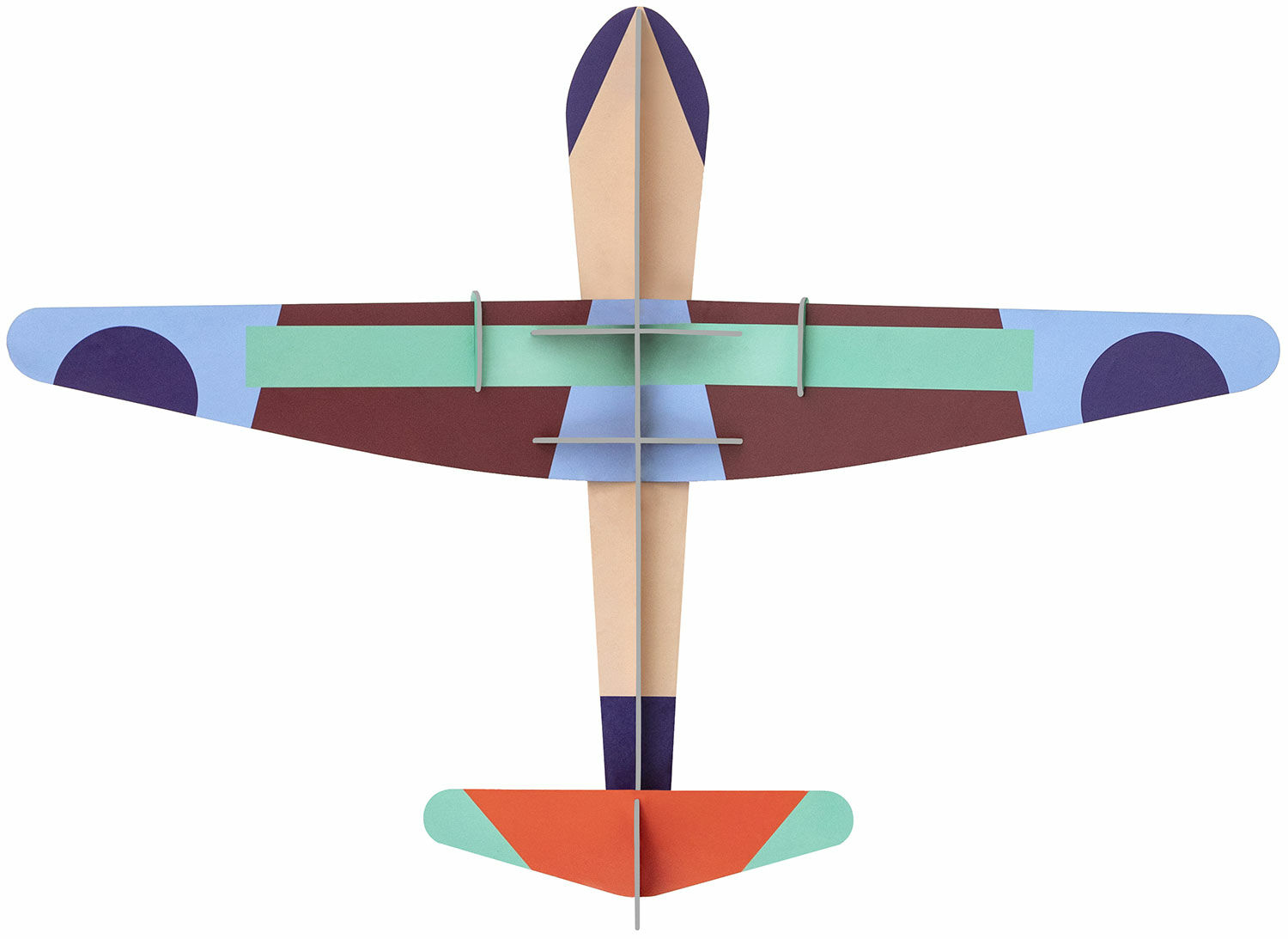 3D-väggobjekt "Deluxe Glider Plane" tillverkat av återvunnen kartong, DIY von studio ROOF