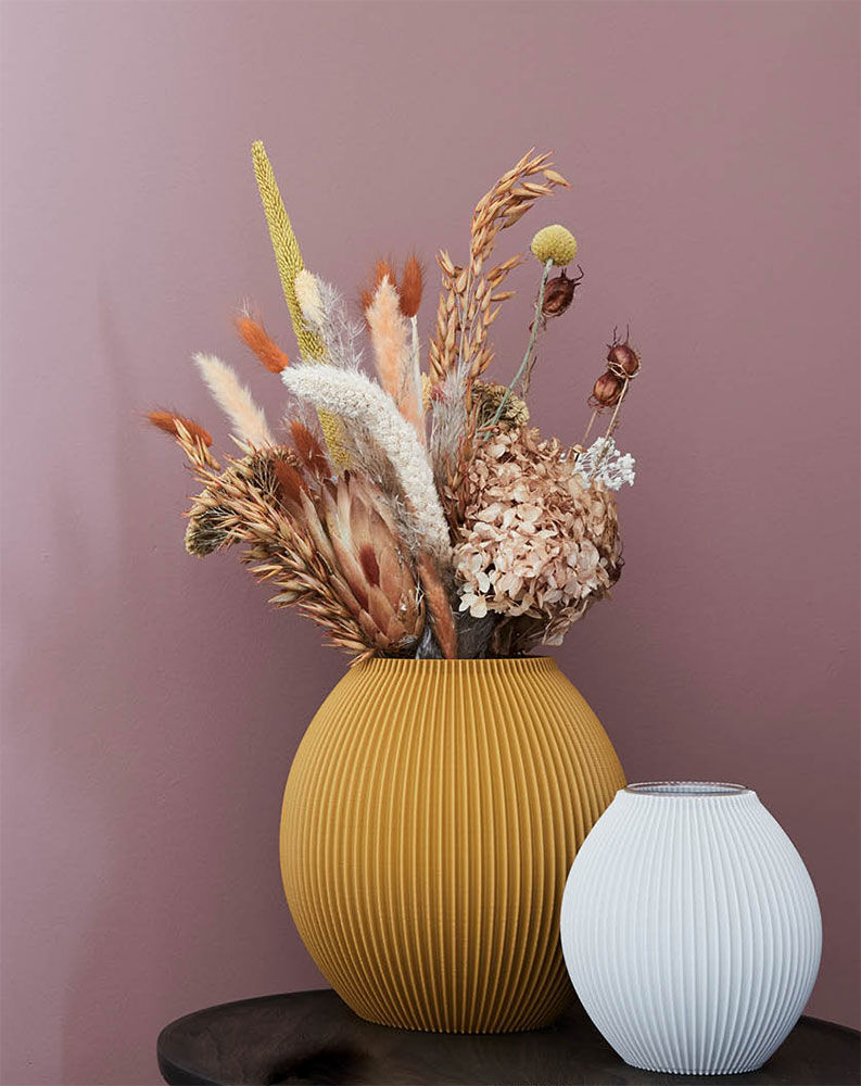 Vase "Poke - Golden Orange", große Version von Recozy