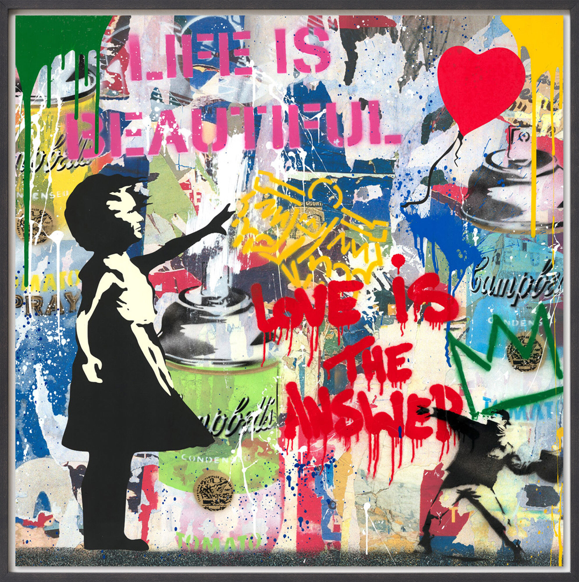 Bild "Balloon Girl" (2024) (Unikt exemplar) von Mr. Brainwash