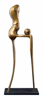 Sculpture "Chairman", bronze by Paul Wunderlich