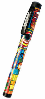 Rollerballpenna för konstnär efter (725) Klumpen växer i en blomkruka von Friedensreich Hundertwasser