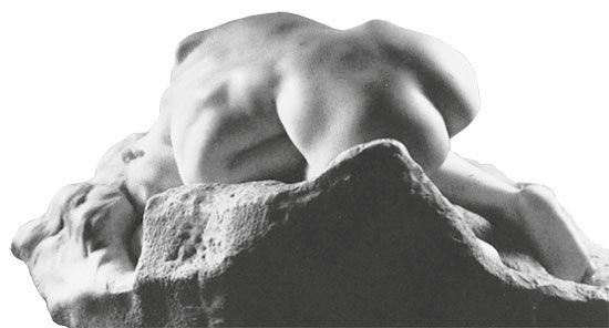 Skulptur "La Danaide" (1889/90), version i konstmarmor von Auguste Rodin