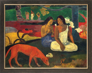 Bild "Arearea" (1892), inramad von Paul Gauguin