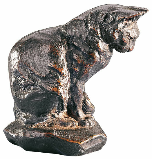 Skulptur "Katze", Version in Bronze von Antoine-Louis Barye