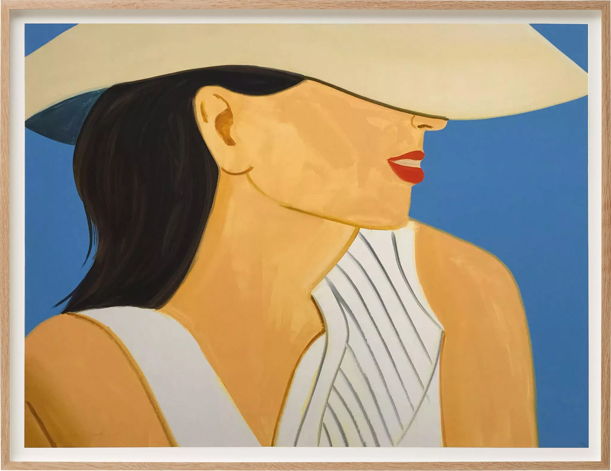 Picture "Vivien with Hat" (2021) by Alex Katz