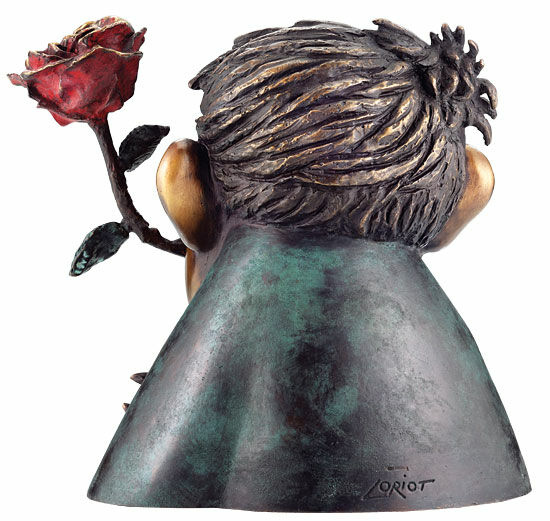 Skulptur "Rosens riddare", brons von Loriot
