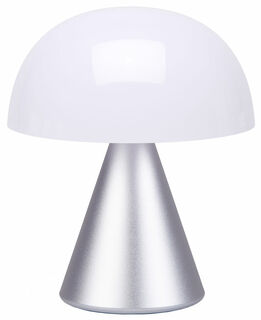 Kabellose LED-Dekoleuchte "Mina M" (Version Metallic Silber), dimmbar