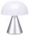 Draadloze LED decoratieve lamp "Mina M" (metallic zilver versie), dimbaar