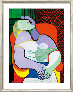 Bild "Le Rêve - Drömmen" (1932), inramad von Pablo Picasso