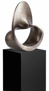 Skulptur "Spirale" und Deko-Säule im Set