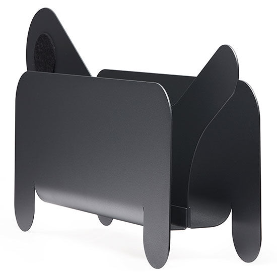 Magazine rack "Paper Pet", anthracite version by Frederik Roijé Design