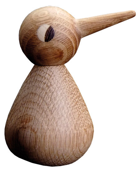 Træfigur "Bird Natural-Coloured" (lille, højde 7,5 cm) - Design Christian Vedel von ArchitectMade